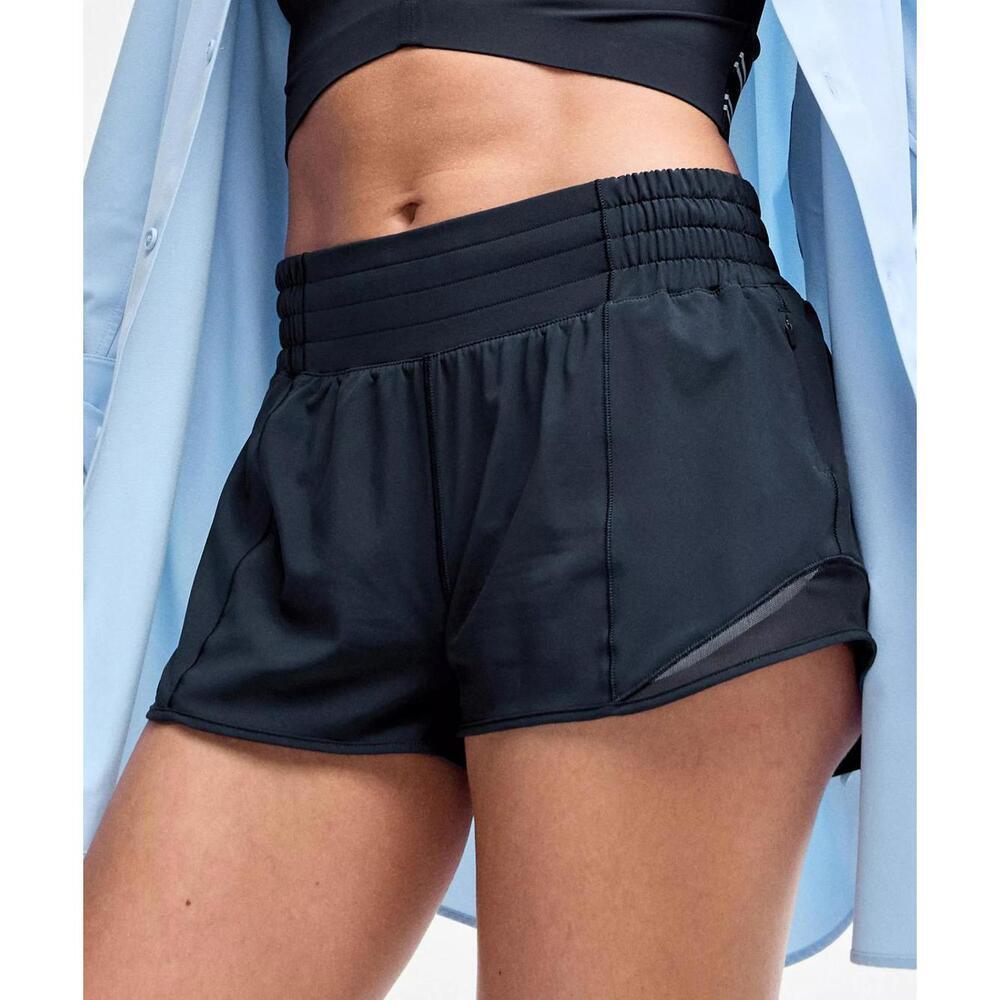 Hotty Hot High-Rise Lined Short 2.5" - True Navy - Picture 2 of 4